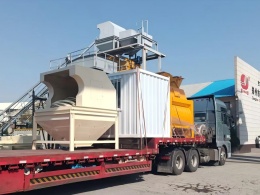 免基礎(chǔ)HZS180型攪拌站 裝車(chē)發(fā)貨